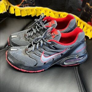 Nike Black and Red Mesh Sneakers